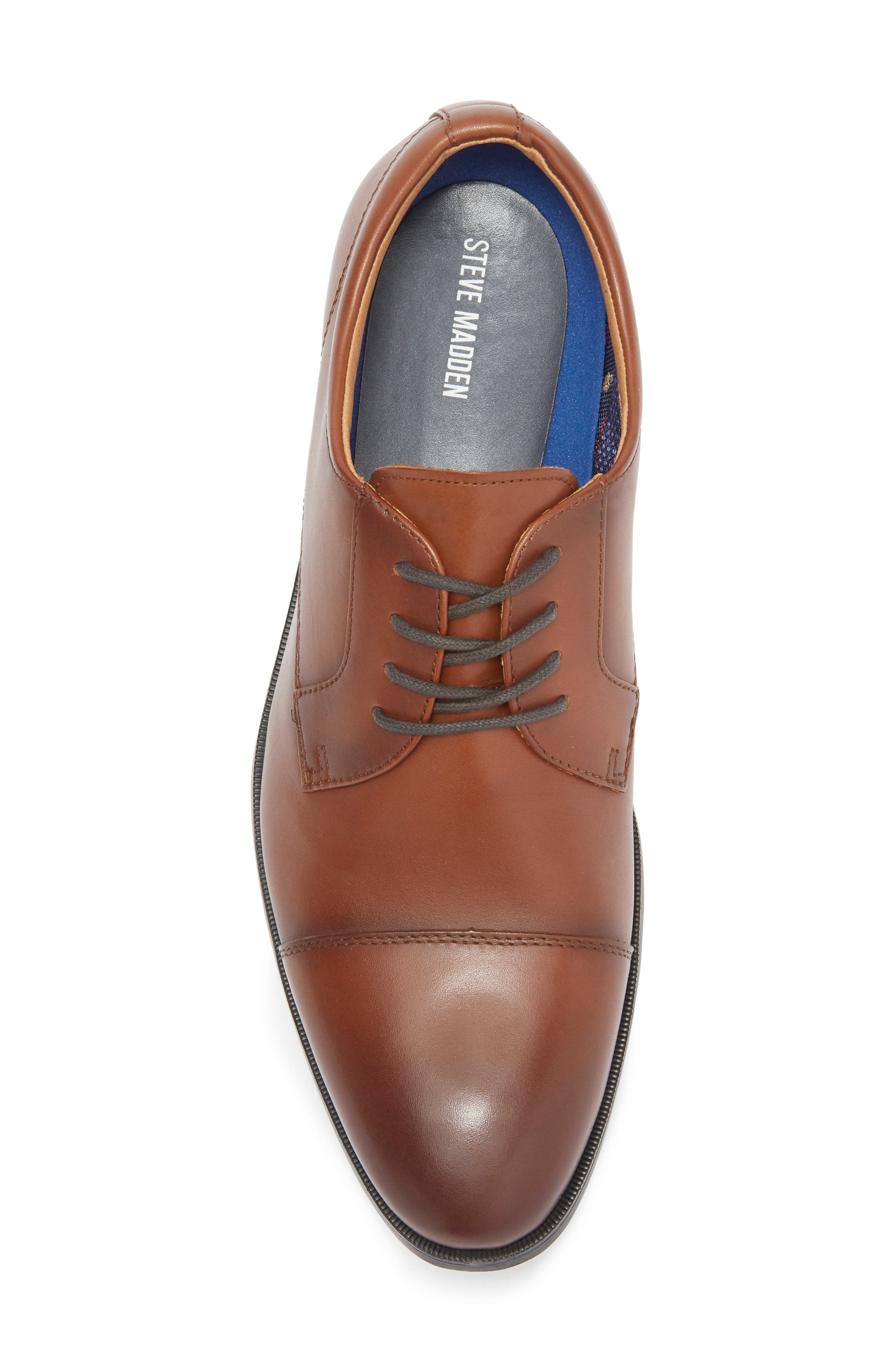 Steve Madden Islin Cap Toe Derby, Alternate, color, Cognac