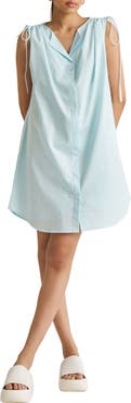 Reistor Shirt dress with Shoulder Tie Details