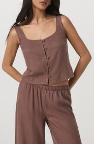 Vuori Trestles Twill Button Tank