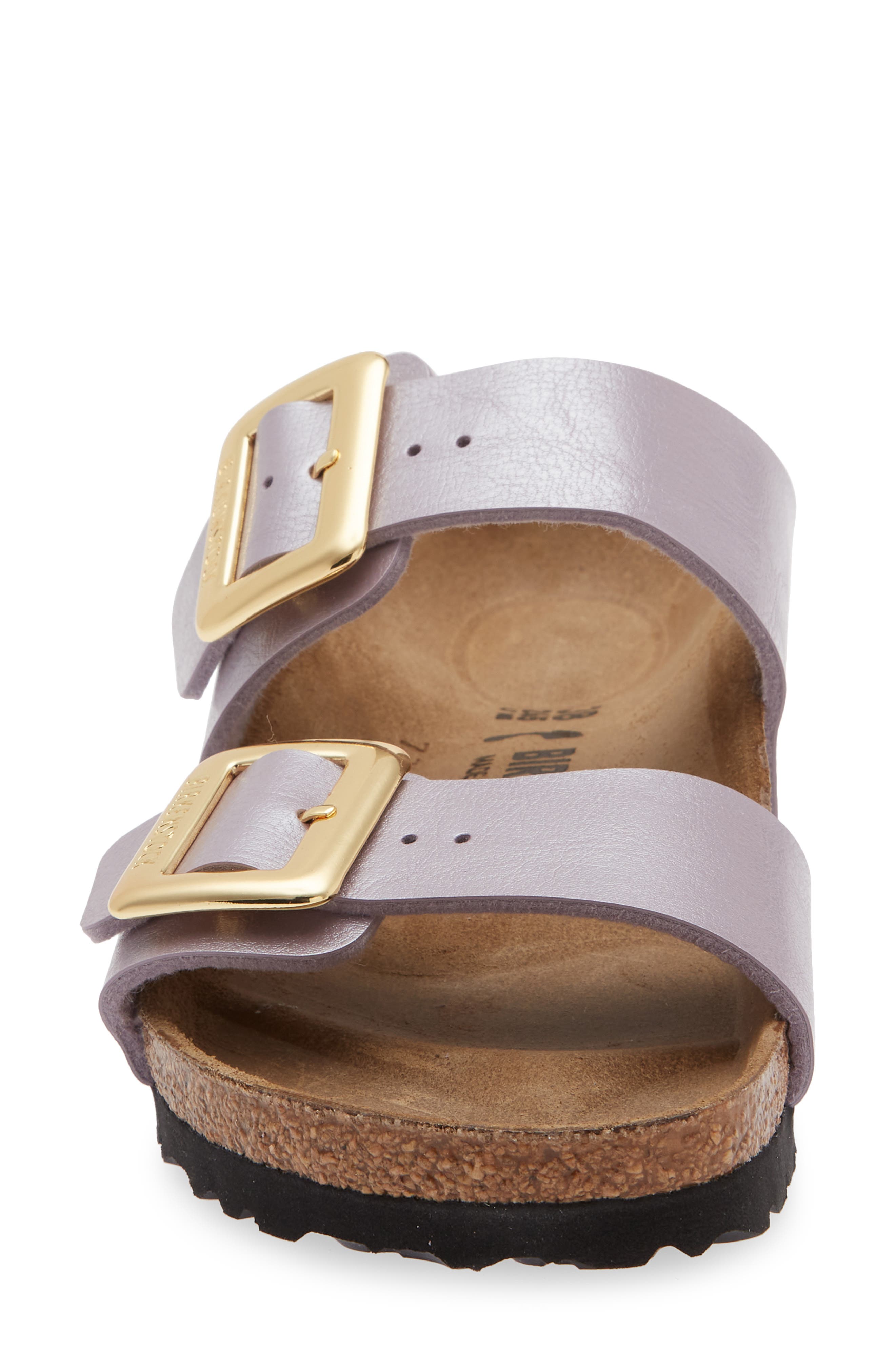 Birkenstock Sydney Luxe Buckle Slide Sandal, Alternate, color, Orchid