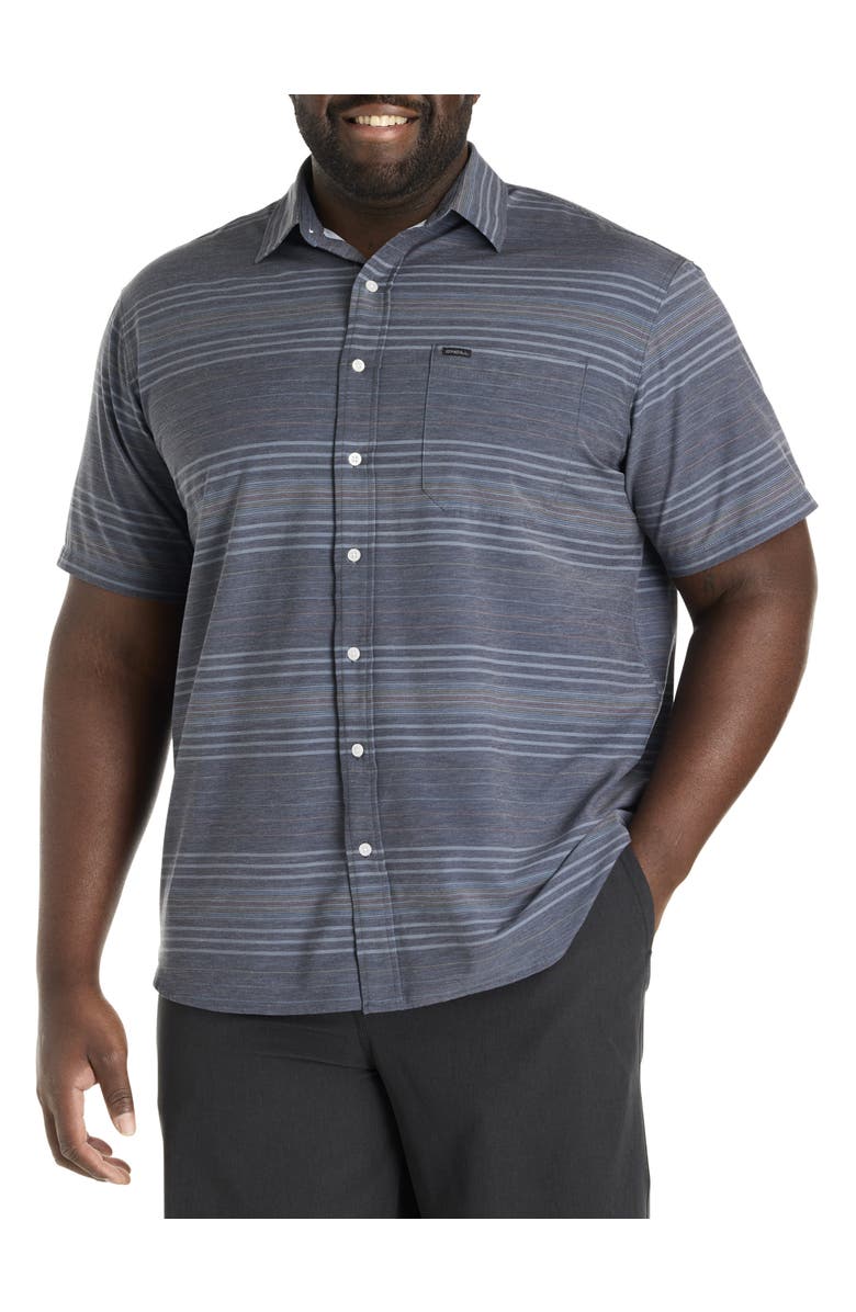 O'Neill Big & Tall TRVLR Series Traverse Stripe Performance Sport Shirt, Main, color,