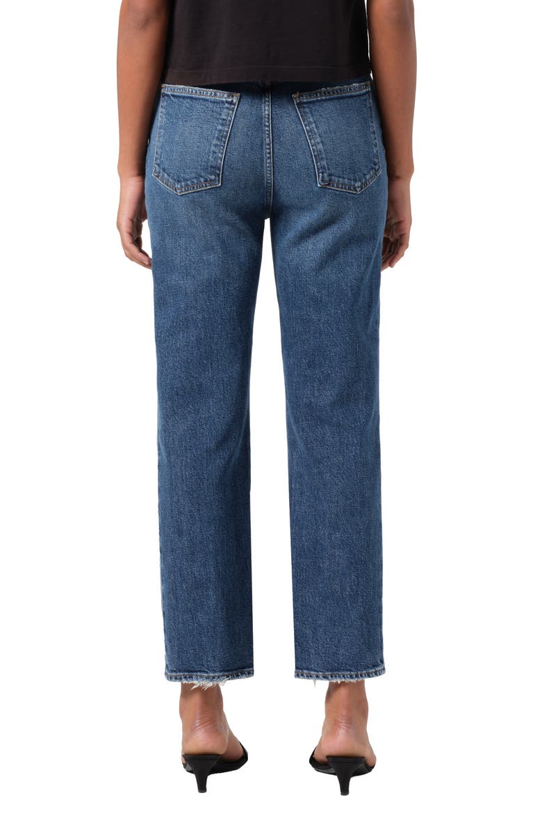 AGOLDE '90s Pinch Waist High Waist Crop Straight Leg Jeans, Alternate, color, Solace