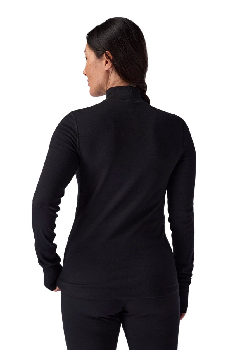 Backcountry Cedars Rws Merino Mid-Wt Baselayer 1/4-Zip Top - Women's, Alternate, color, Black