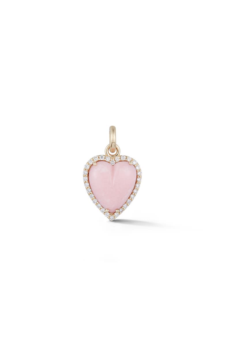 Alana Heart Charm with Pink Opal and Diamonds, Main, color, Pink Opal