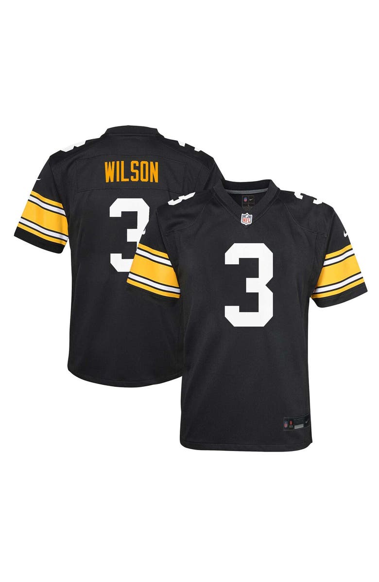 Nike Youth Nike Russell Wilson Black Pittsburgh Steelers Alternate Player Game Jersey, Main, color,