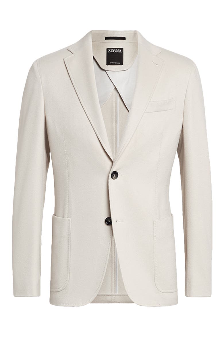 Deconstructed Oasi Cashmere Sport Coat, Alternate, color, ECRU