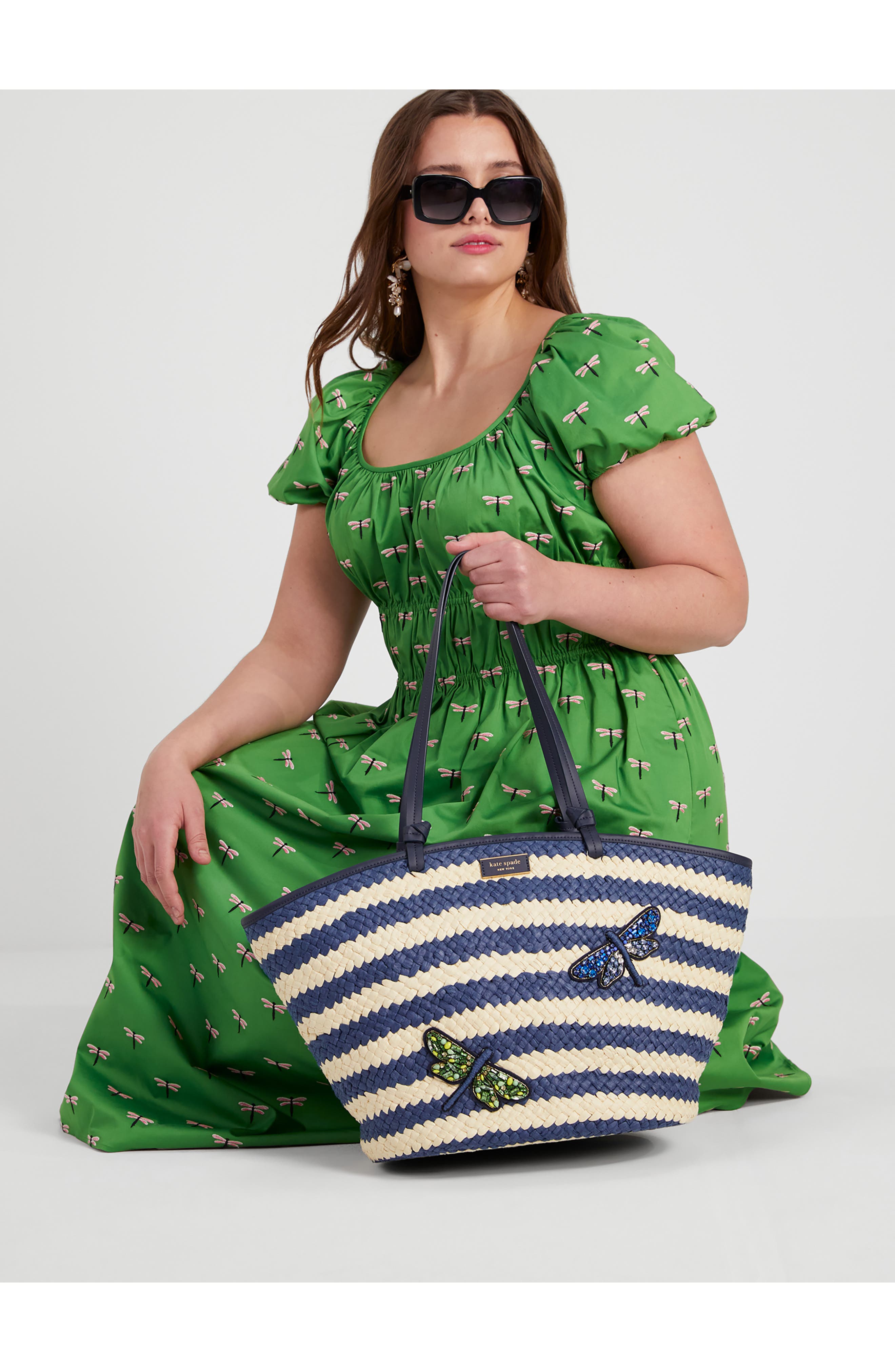 Kate Spade New York dragonfly straw tote (Women) | Nordstrom