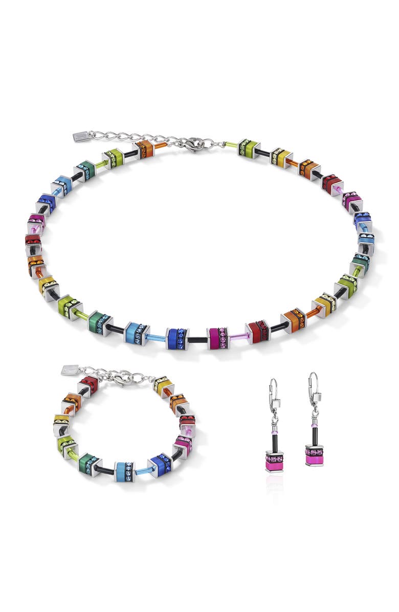 COEUR DE LION Geocube<sup>®</sup> Classic Polaris & Rhinestone Earrings, Alternate, color, Multicolor