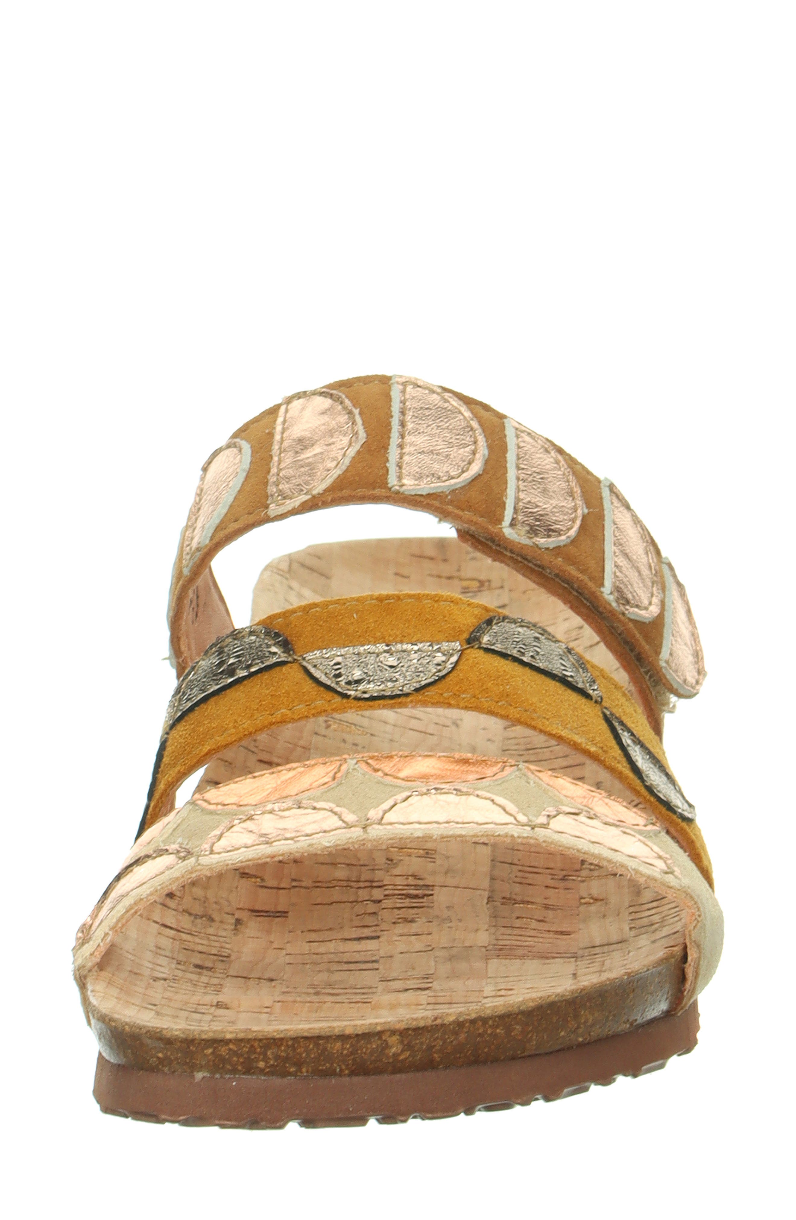 Julia Slide Sandal, Alternate, color, CINNAMON/ KOMBI