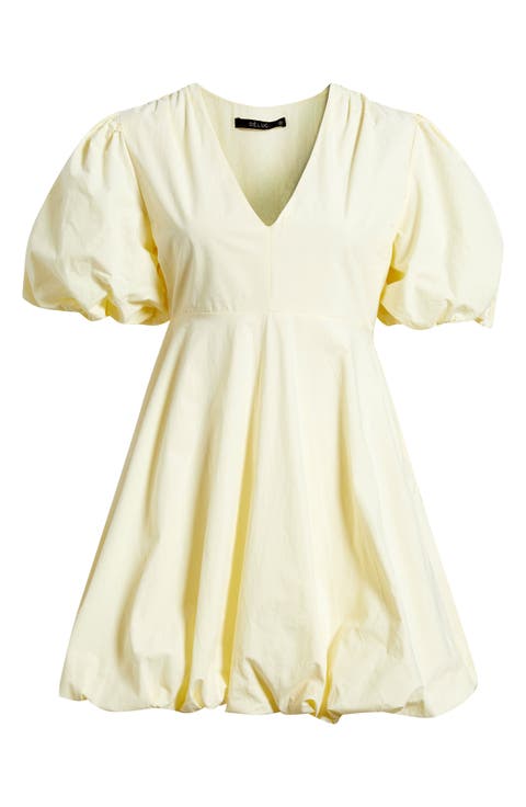 Palma Bubble Hem Cotton Poplin Dress