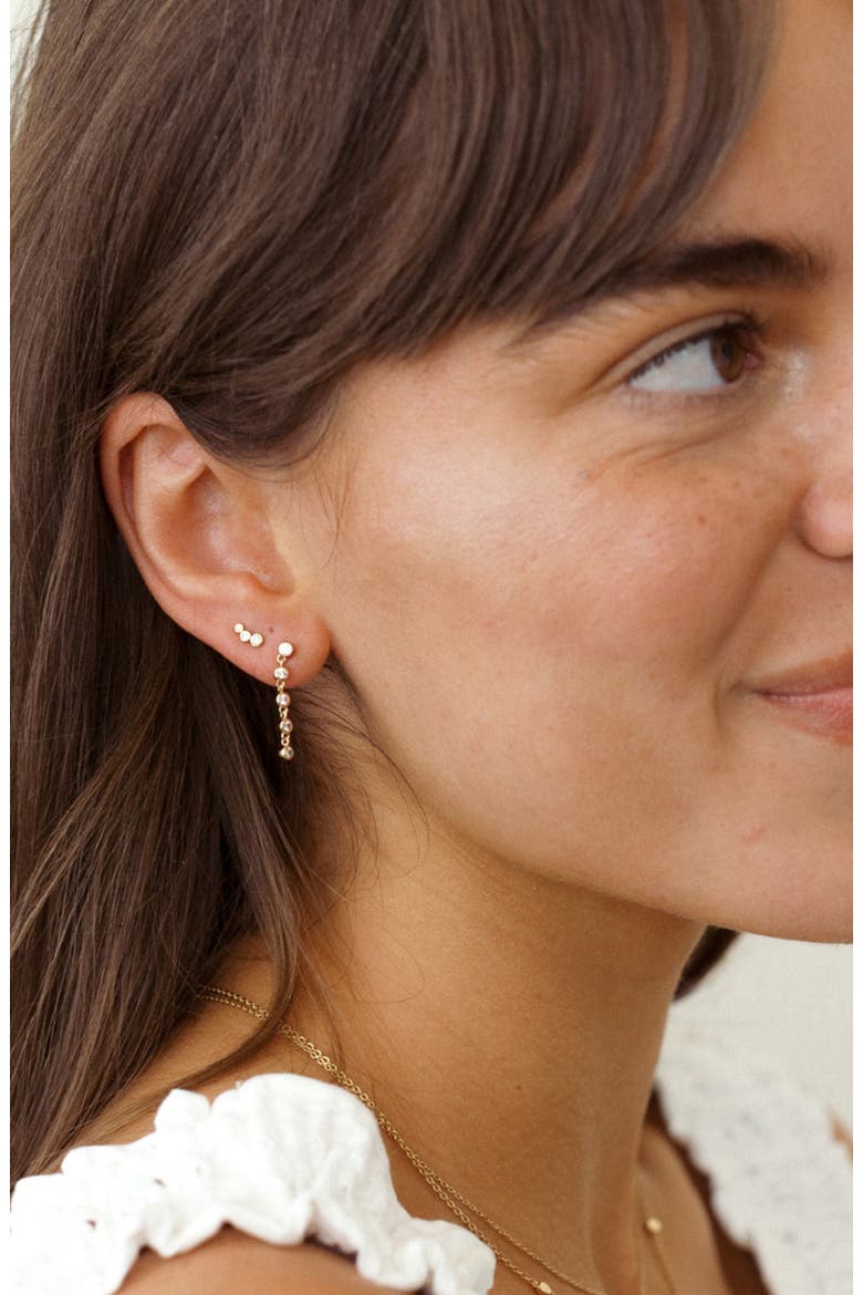 Poppy Climber Stud Earrings, Alternate, color, GOLD VERMEIL