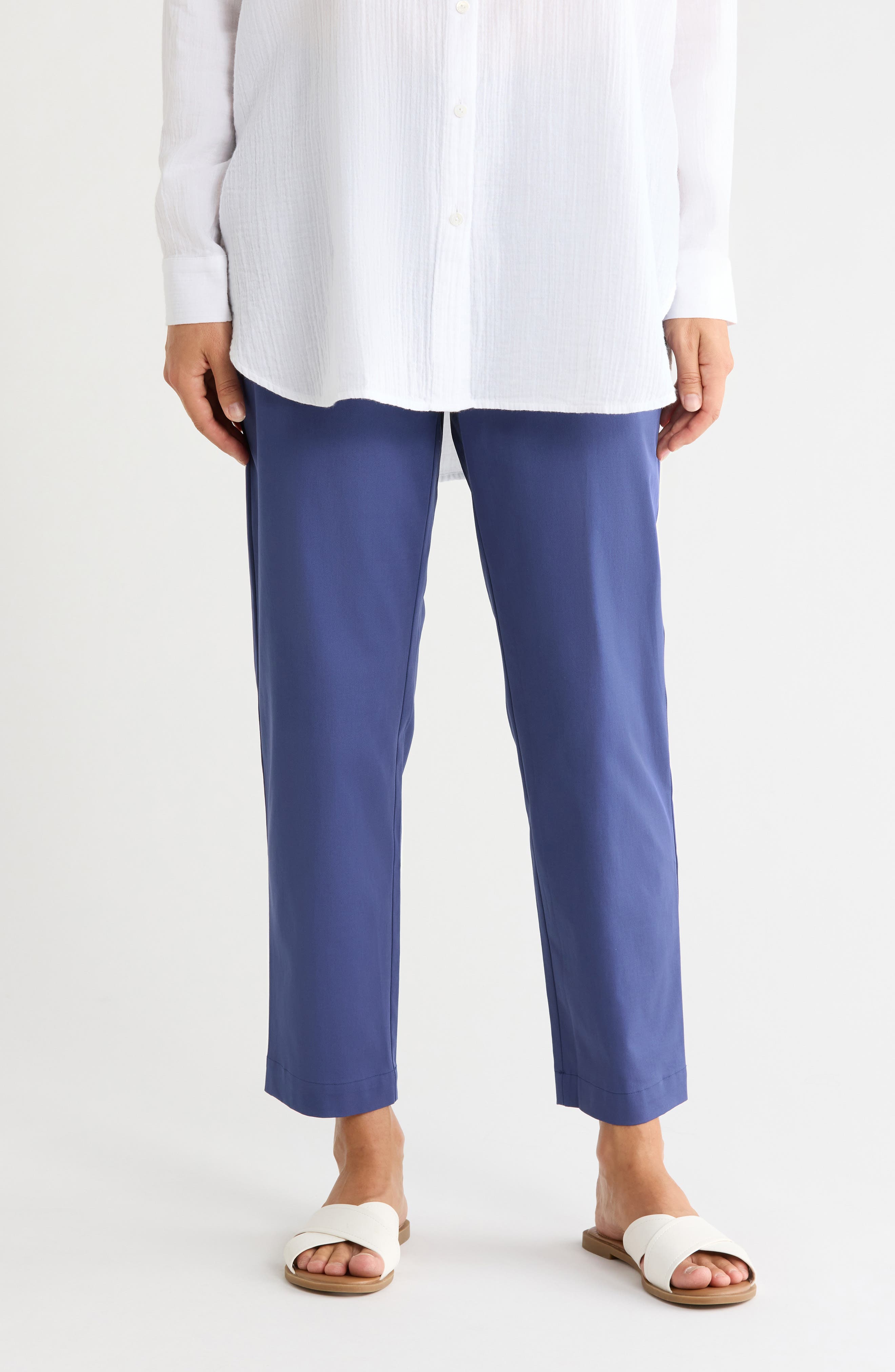 High Waist Ankle Tapered Pants