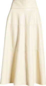 Nordstrom x Harlem's Fashion Row Megan Renee Faux Leather Tiered Skirt