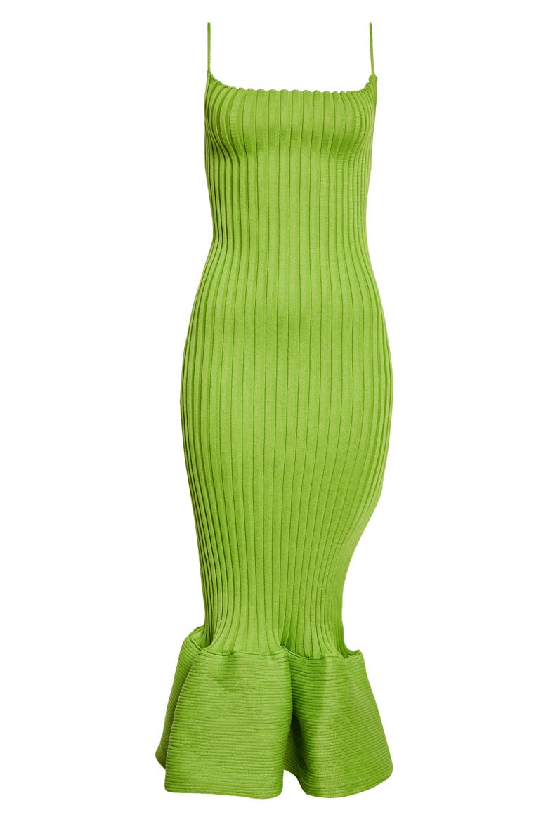 Emma Fishtail Rib Sweater Dress, Alternate, color, APPLE GREEN