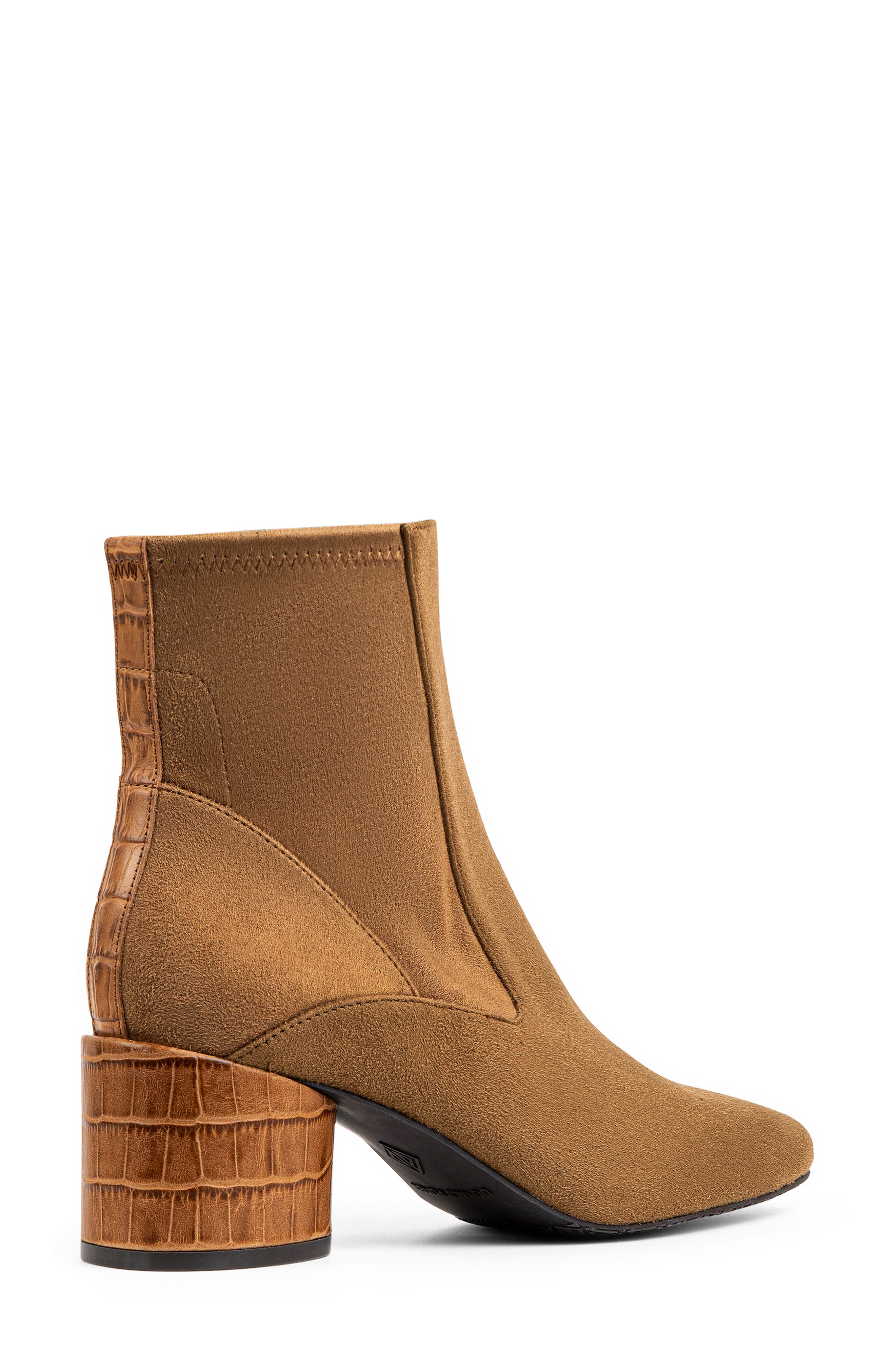 Block Heel Leather Bootie - image 4
