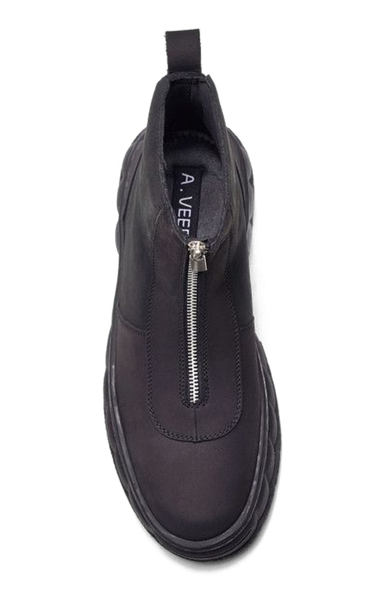 A. Veer Vanta Zipper Boot, Alternate, color, Black Nubuck