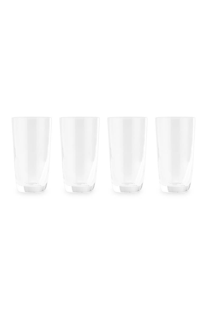 Taos Set of 4 Highball Glasses, Main, color, CLEAR