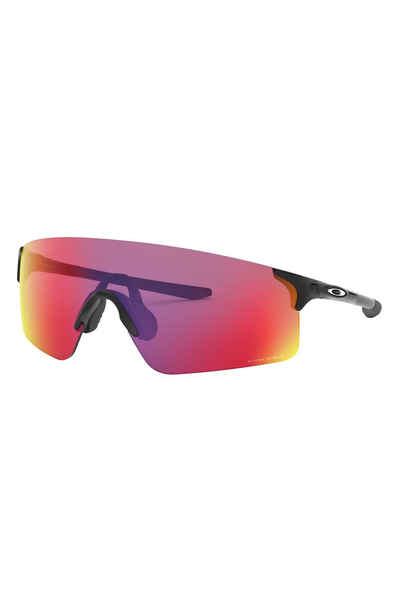 Oakley 125mm Polarized Shield Sunglasses, Alternate, color, Black