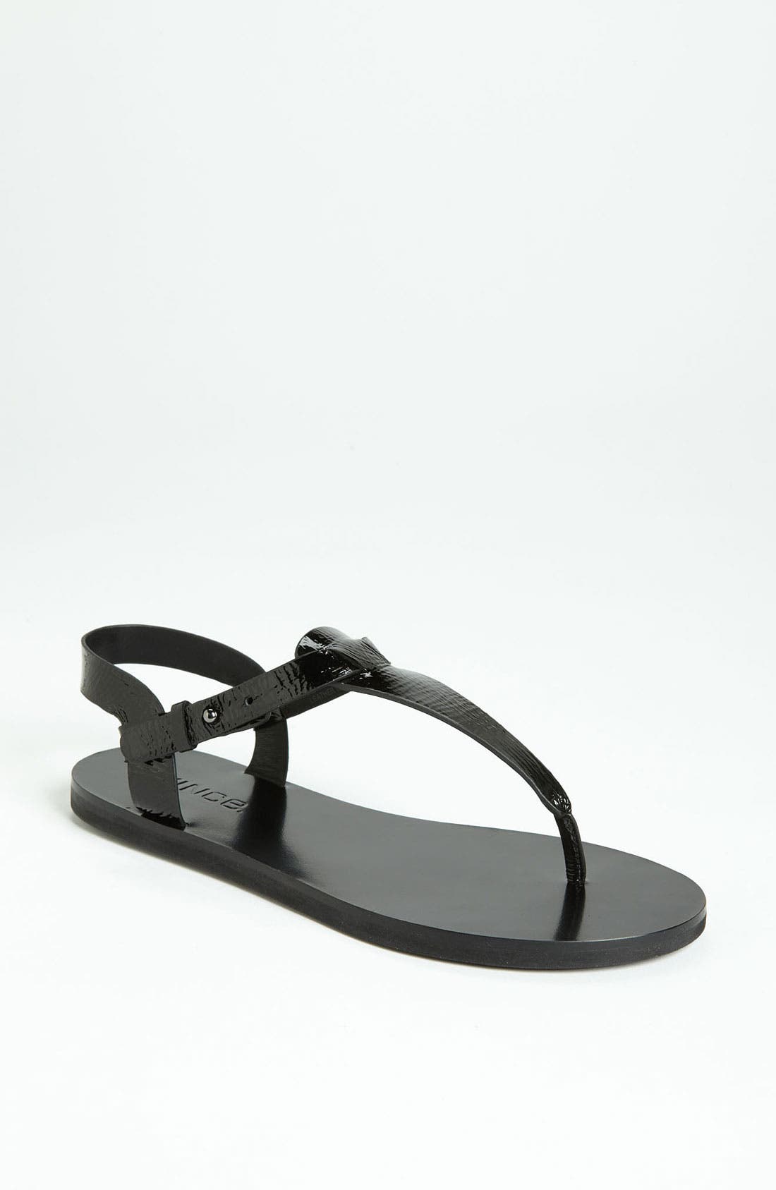 'Maia' Sandal, Main, color, BLACK PATENT