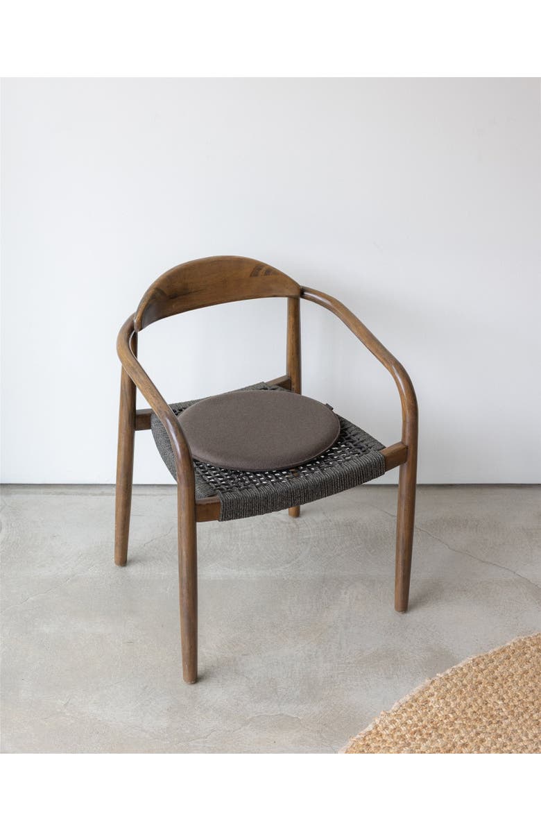 Graf Lantz Zabuton Merino Wool Round Seat Cushion, Alternate, color, Tobacco