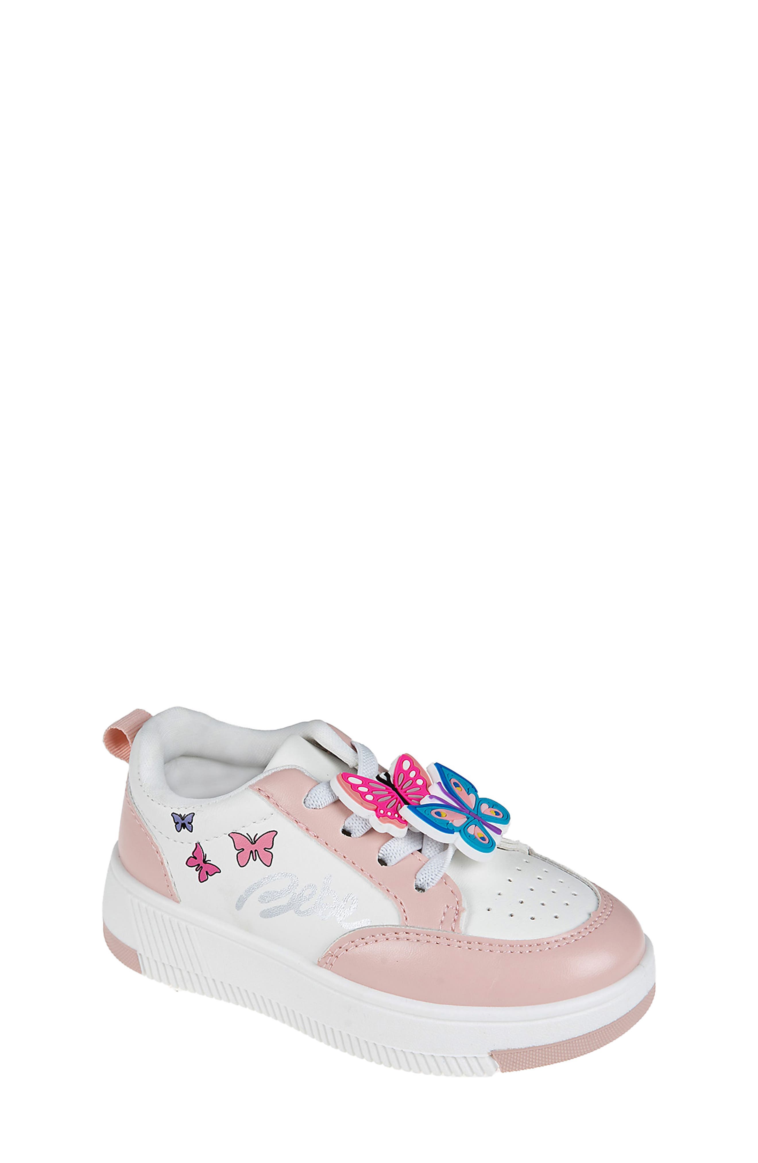 bebe Kids' Butterfly Court Sneaker, Main, color, 
