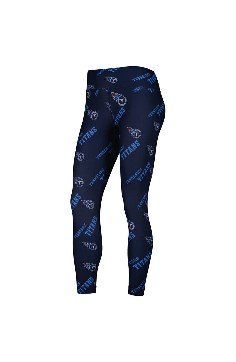 CONCEPTS SPORT Women's Concepts Sport Navy Tennessee Titans Breakthrough Allover Print Lounge Leggings, Alternate, color, Navy