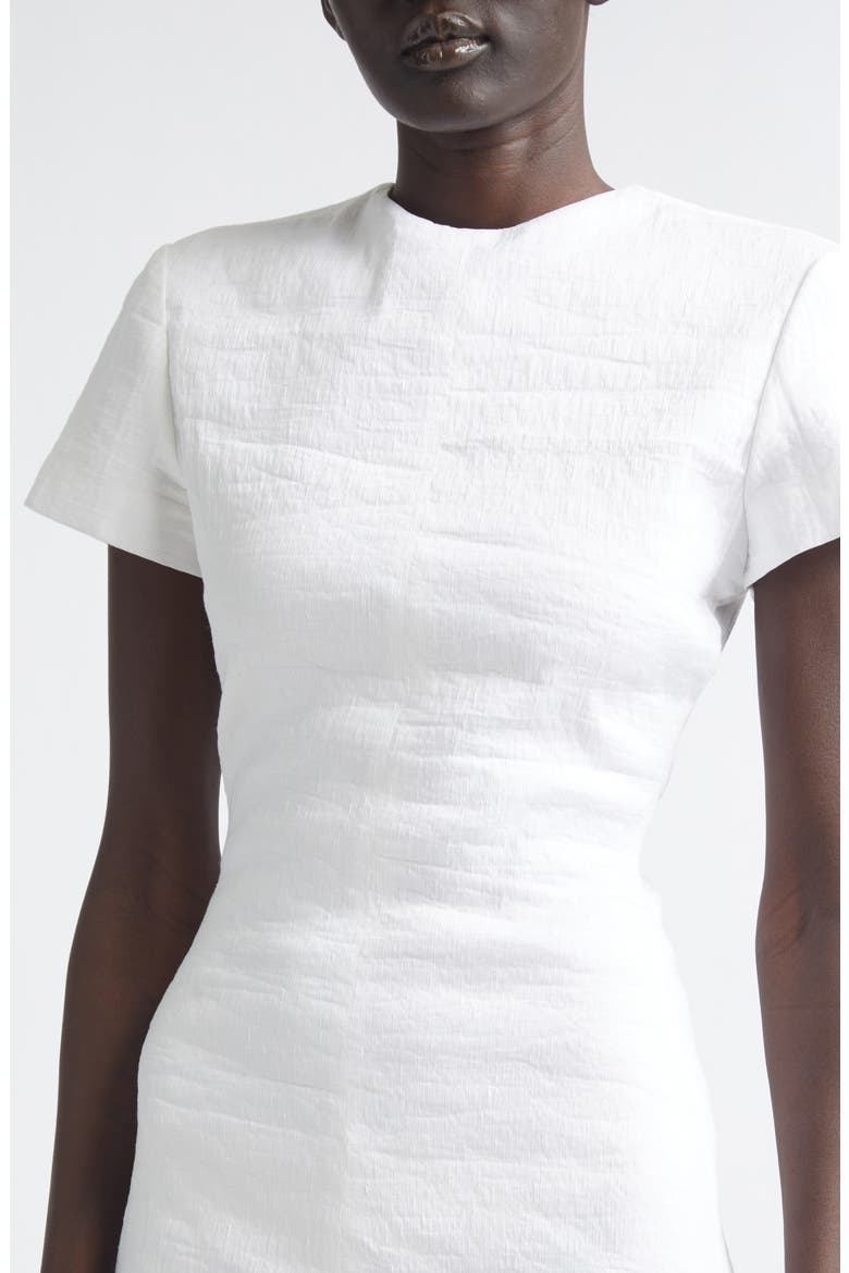 The Ridley Short Sleeve Midi Dress, Alternate, color, WHITE