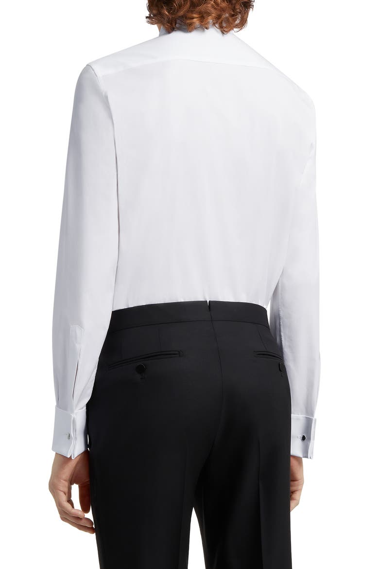 Regular Fit Tuxedo Shirt, Alternate, color, WHITE