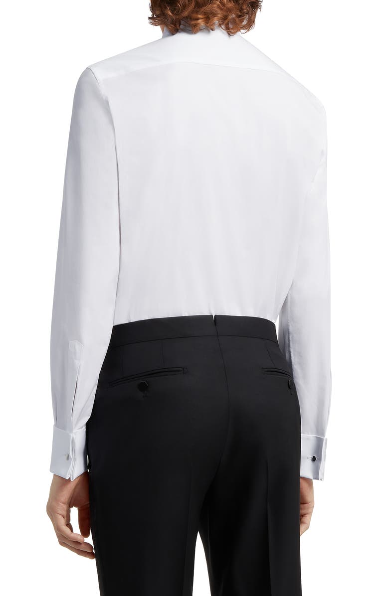 ZEGNA Regular Fit Tuxedo Shirt, Alternate, color, White