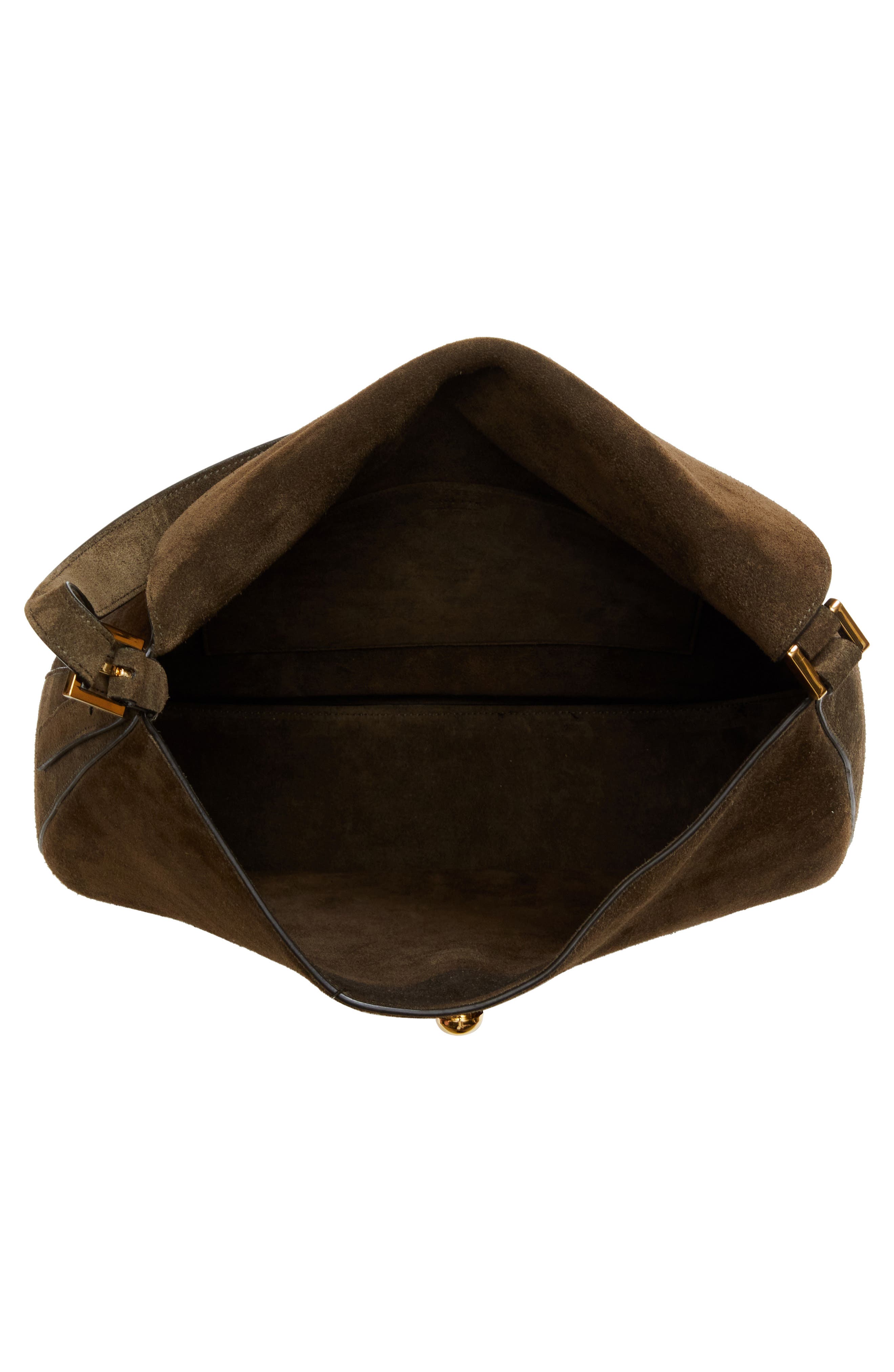 SAVETTE Tondo Suede Hobo Bag, Alternate, color, 