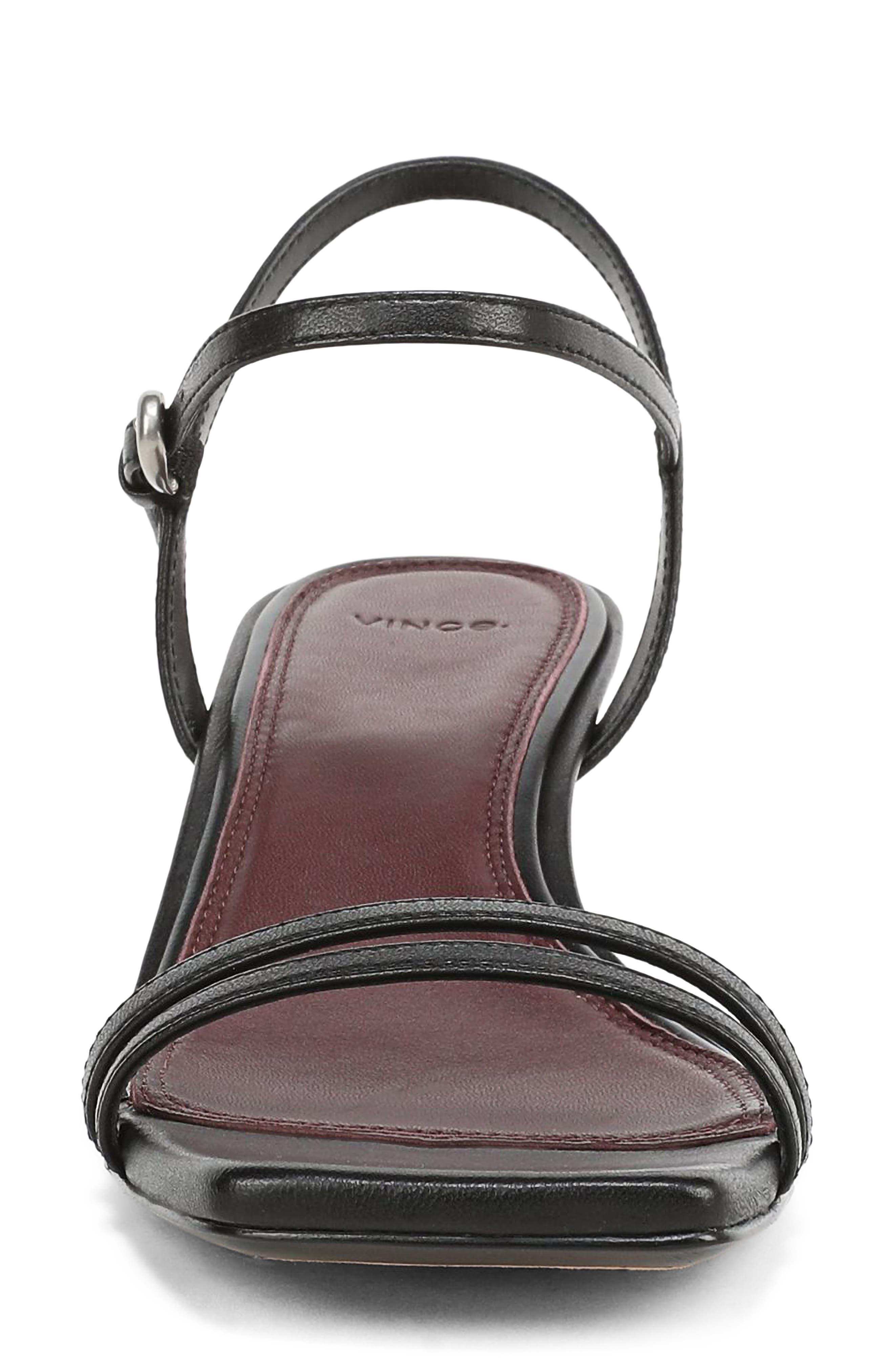 Vince Tilda Ankle Strap Sandal, Alternate, color, Black