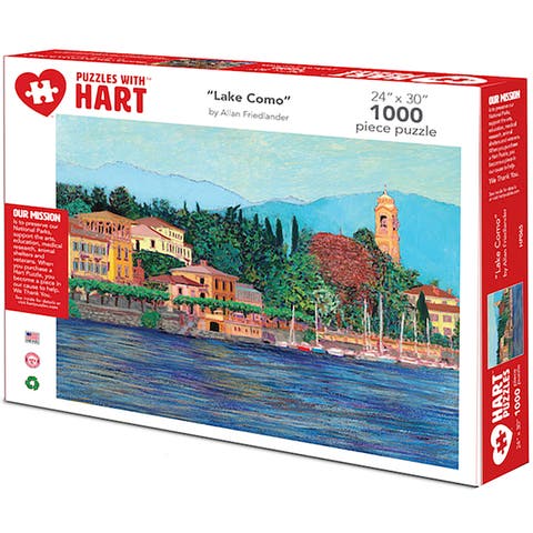 Lake Como by Allan Friedlander, 24 x 30 Inch 1000 Piece Puzzle