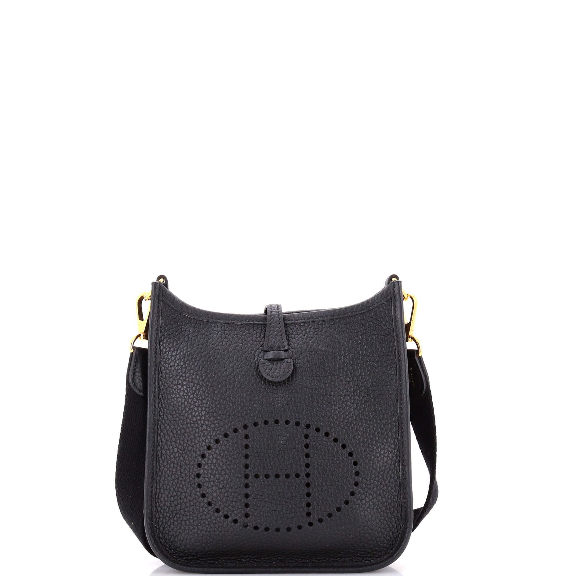 Pre-Owned Hermes Evelyne Bag Gen III Clemence TPM, Main, color, Noir