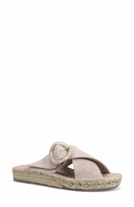Ron White Erin Espadrille Platform Wedge Slide Sandal
