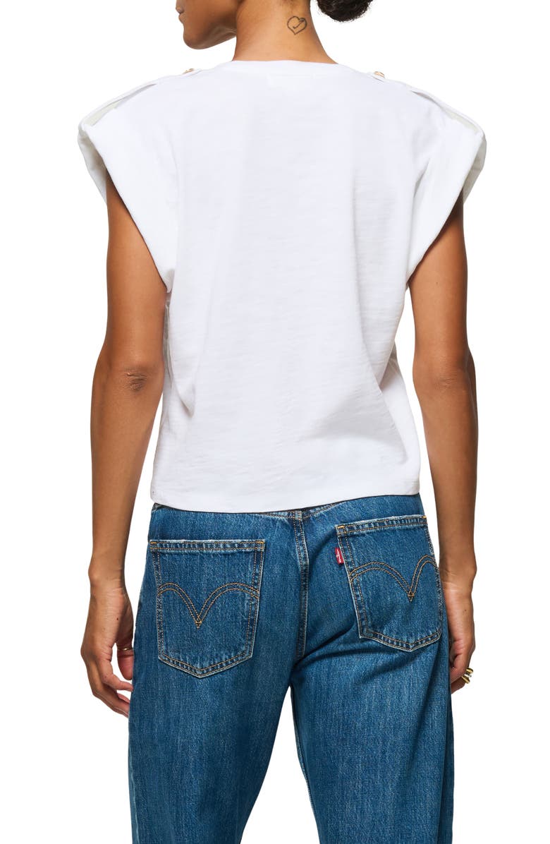 Nation LTD Cooper V-Neck Tank, Alternate, color, Optic White