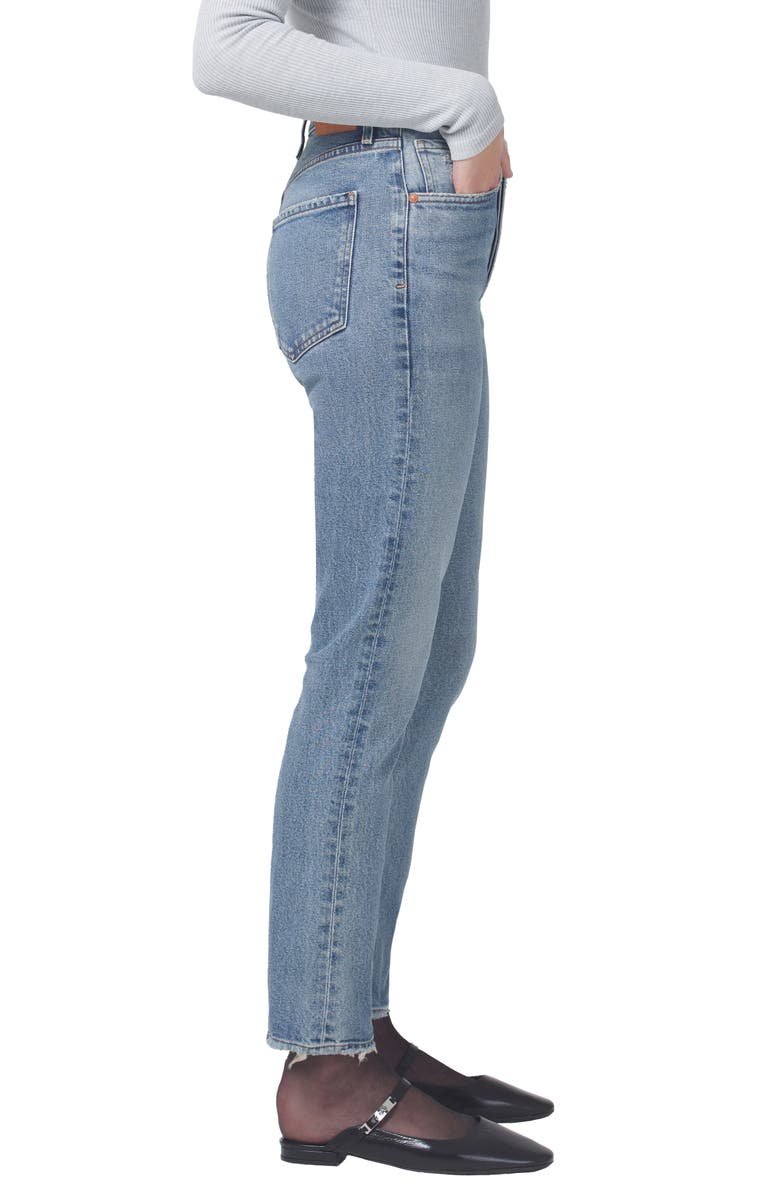 Citizens of Humanity Jolene High Waist Ankle Slim Straight Leg Jeans, Alternate, color, 