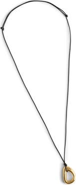 Madewell Sculptural Pendant Cord Necklace