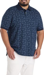 Nautica Big & Tall Floral Polo Shirt