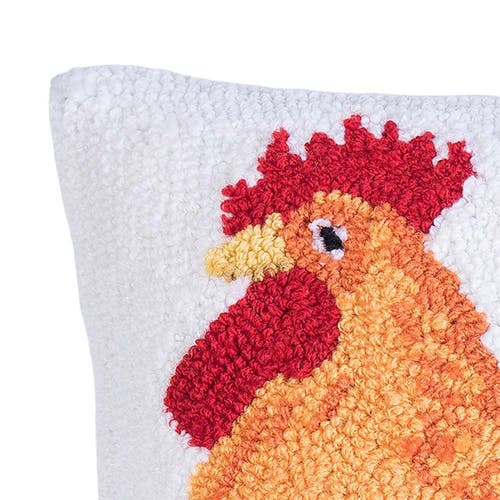 C & F Home C&f Home Rooster Farmhouse Sunflower Hooked Throw Pillow, 12" X 16" In Multi