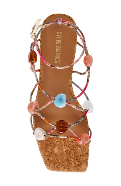 Steve Madden Tides Ankle Strap Sandal In Multi