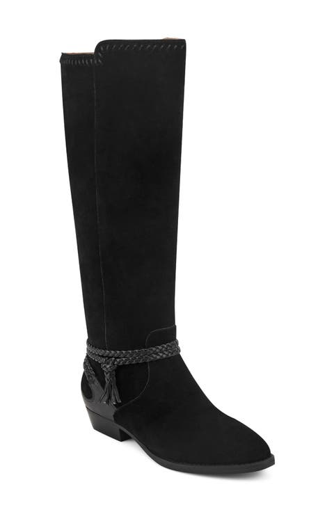 Perla Knee High Leather Riding Boot