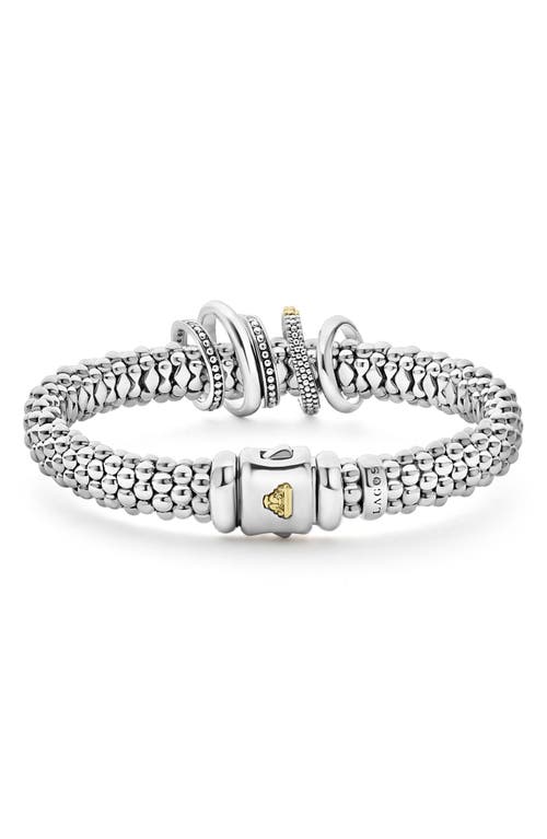 Lagos Caviar Lux Pavé Diamond Rope Bracelet In Two-tone