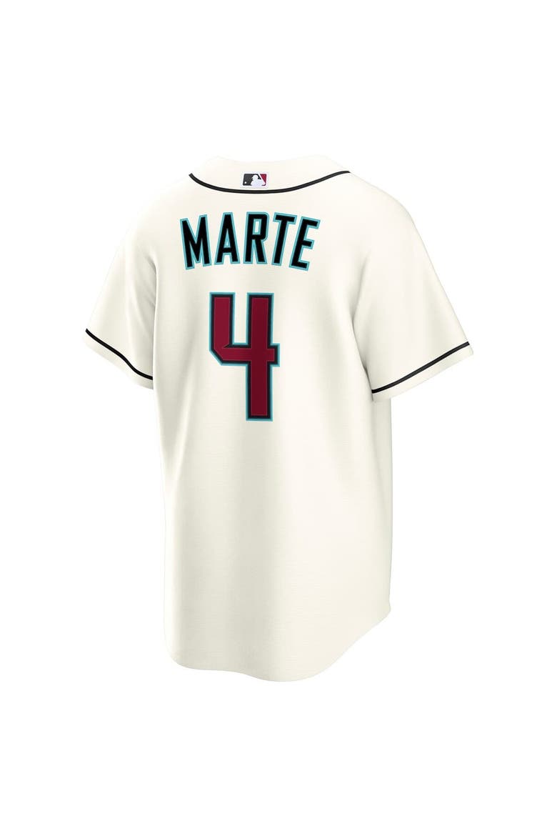 Men's Nike Ketel Marte Cream Arizona Diamondbacks Home Replica Jersey, Alternate, color, Cream