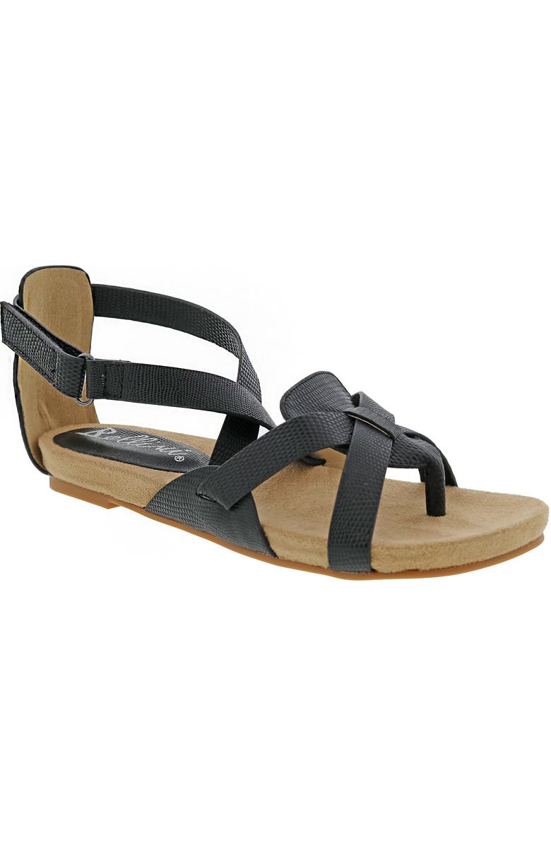 BELLINI Nobu Strappy Flat Sandal, Main, color, Black