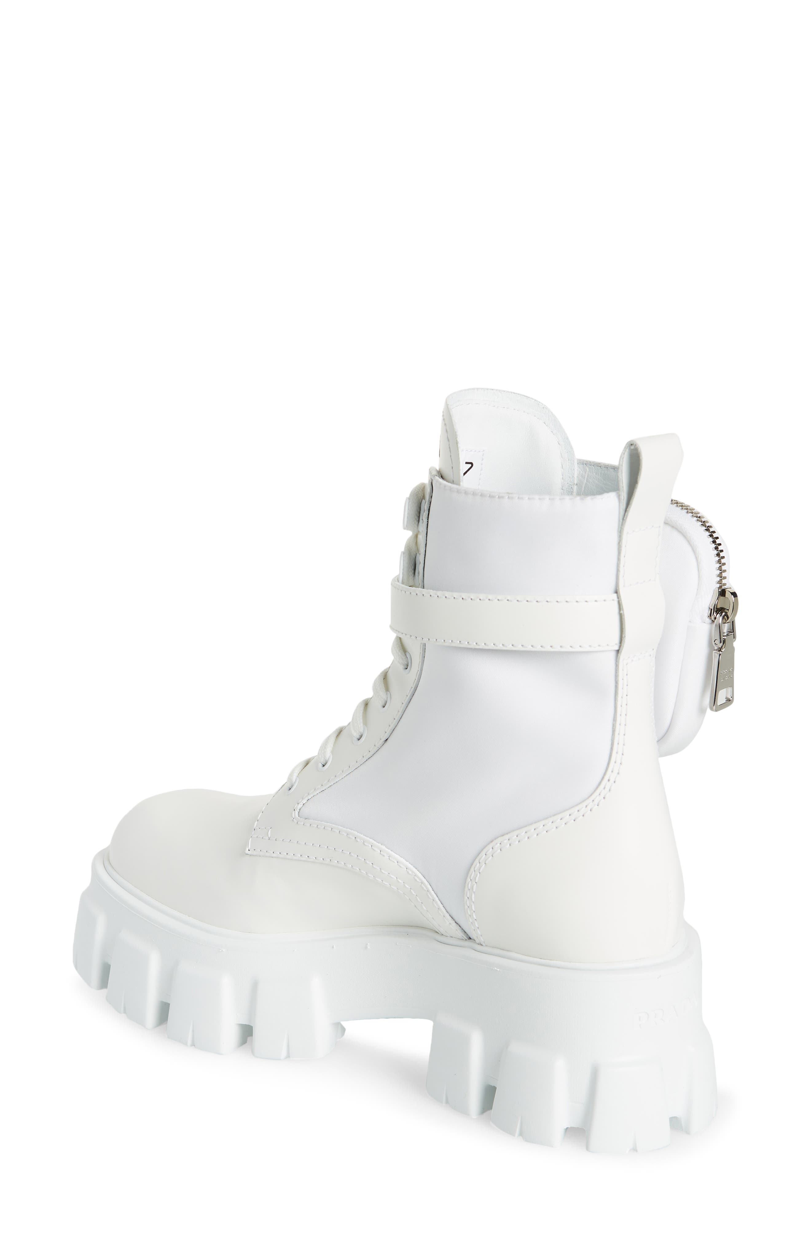 Monolith Mini Bag Lug Sole Combat Boot, Alternate, color, BIANCO