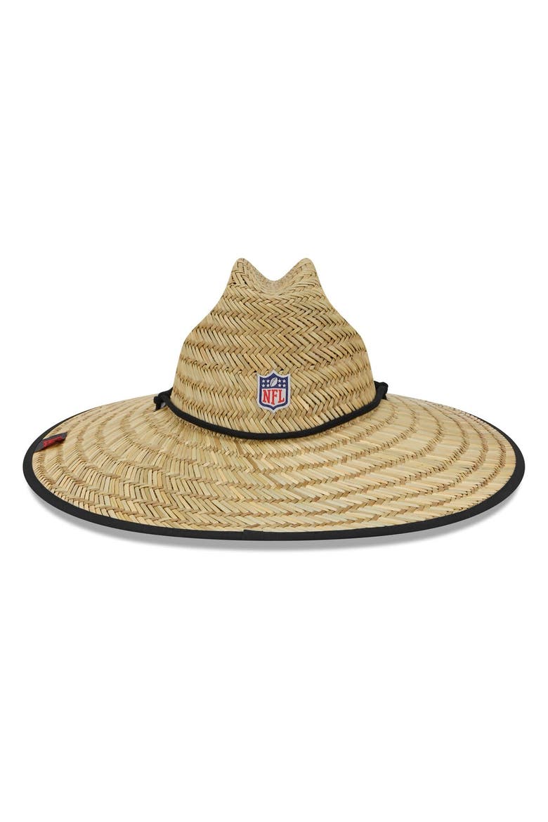 Men's New Era Natural Atlanta Falcons NFL Training Camp Official Straw Lifeguard Hat, Alternate, color, Natural