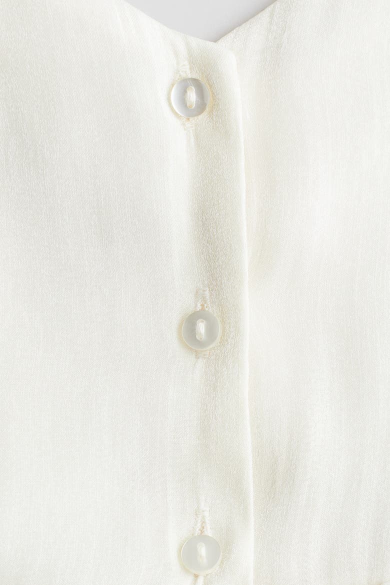 Bow-detail Organza Dress, Alternate, color, White