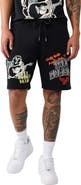 True Religion Sketched Logo Fleece Sweat Shorts
