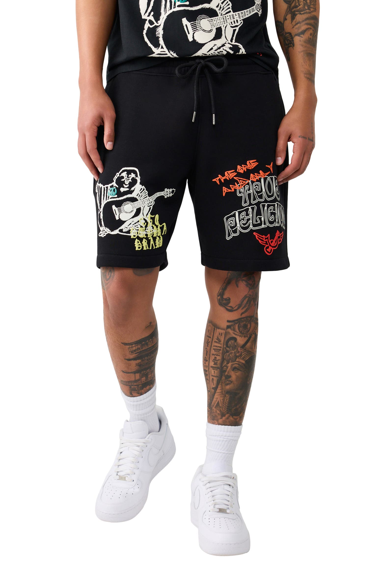 Sketched Logo Fleece Sweat Shorts