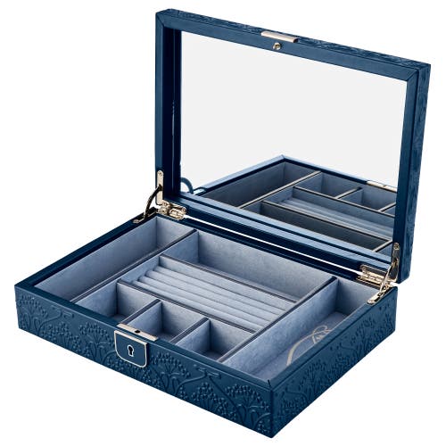 Wolf Liberty Medium Jewelry Box In Blue